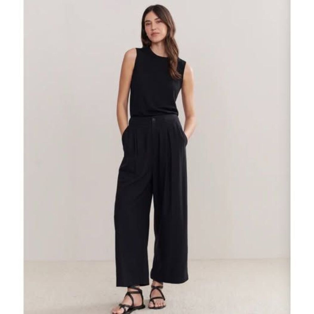 Jenni Kayne Relaxed Trouser Black NWOT Size 0